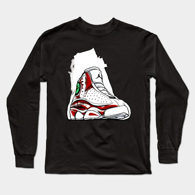 AJ XIII Long Sleeve T-Shirt by Buff Geeks Art